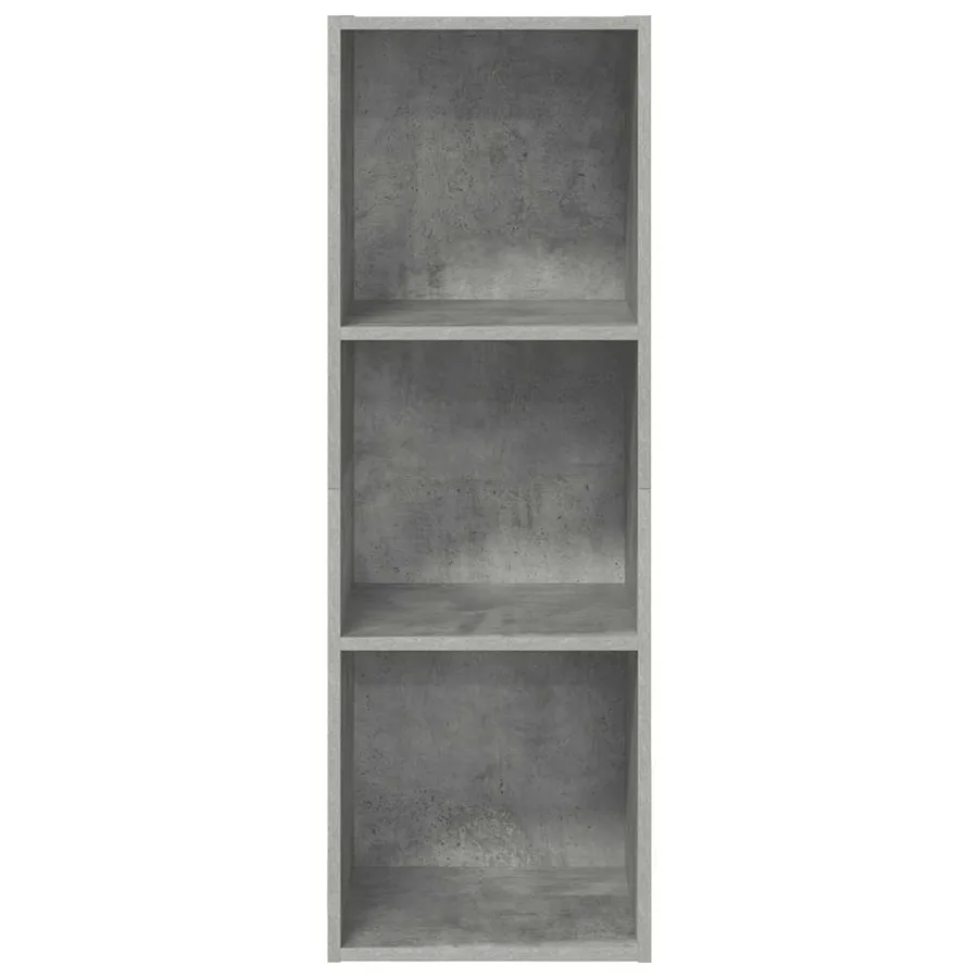 Meuble TV mural Gris béton 37x37x107 cm Bois d’ingénierie - 7