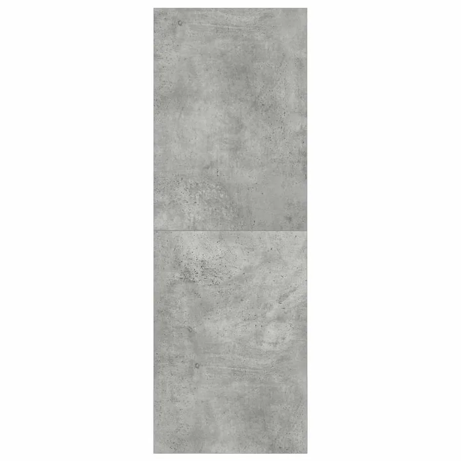 Meuble TV mural Gris béton 37x37x107 cm Bois d’ingénierie - 8
