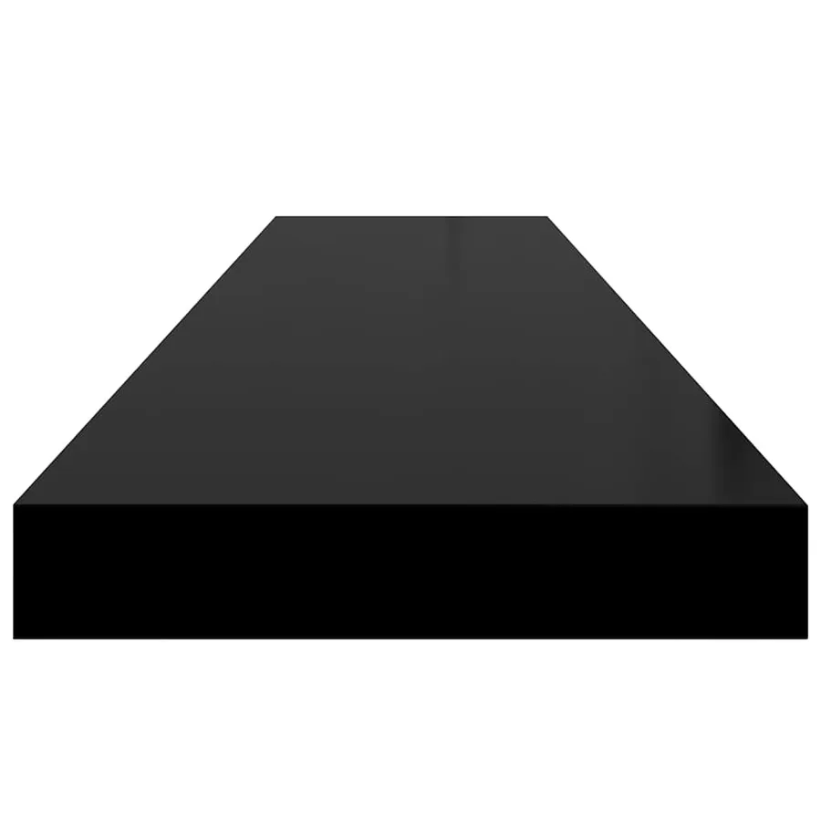 Étagère murale flottante noir 120x23,5x3,8 cm MDF - 7