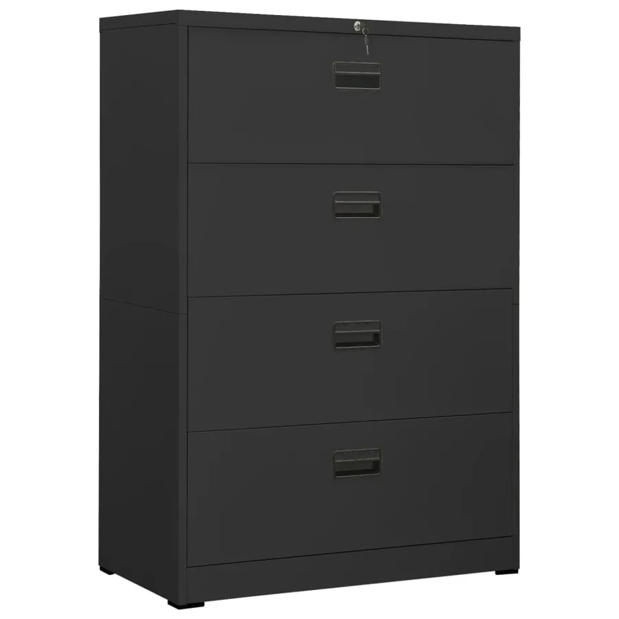 Classeur Anthracite 90x46x134 cm Acier