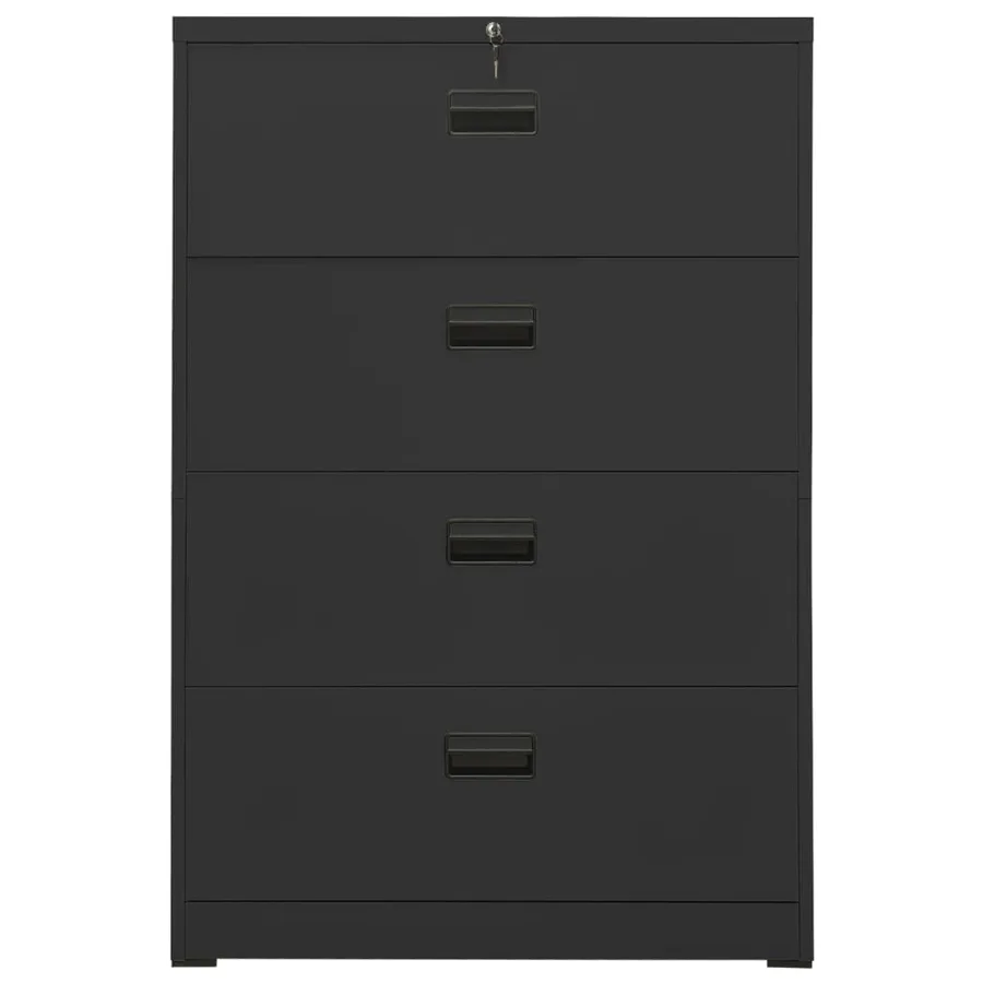 Classeur Anthracite 90x46x134 cm Acier - 2