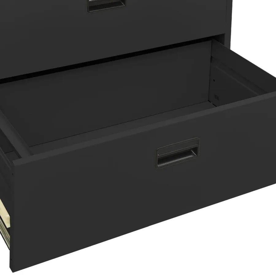 Classeur Anthracite 90x46x134 cm Acier - 8