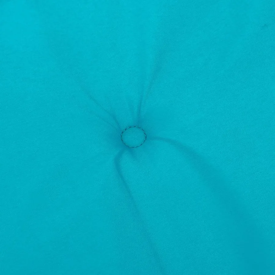 Coussins de chaise à dossier bas lot de 4 turquoise tissu - 8