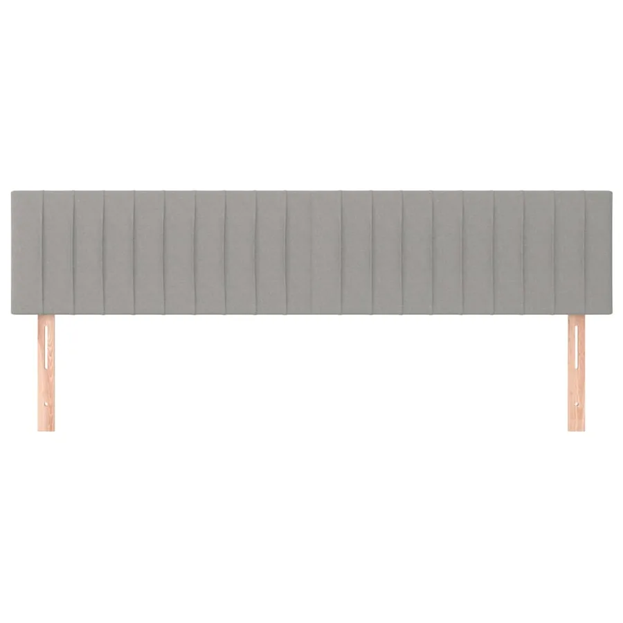 Têtes de lit Gris clair 180x5x78/88 cm Tissu - 3