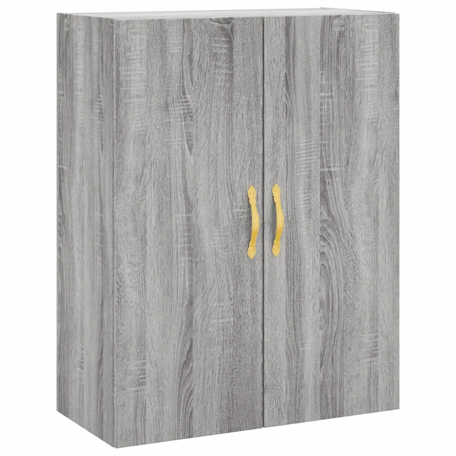 Buffet haut Sonoma gris 69,5x34x180 cm Bois d'ingénierie - 5