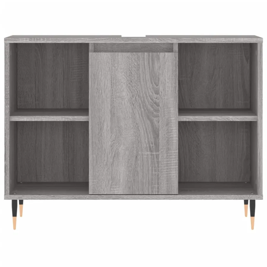Ensemble de meubles de salle de bain 3 pcs Sonoma gris - 10