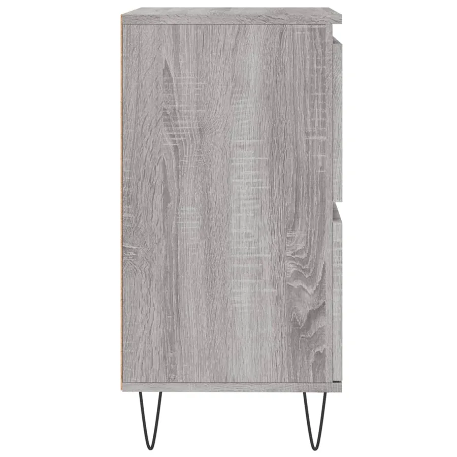 Buffets 3 pcs Sonoma gris Bois d'ingénierie - 7