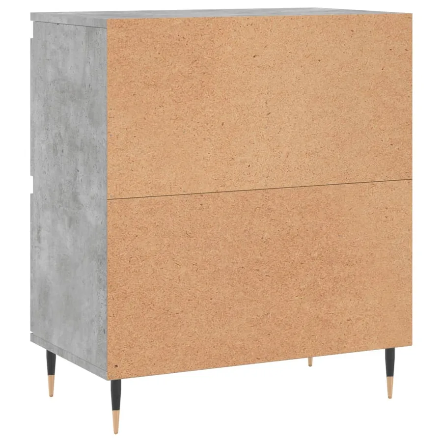 Buffets 3 pcs gris béton bois d'ingénierie - 8