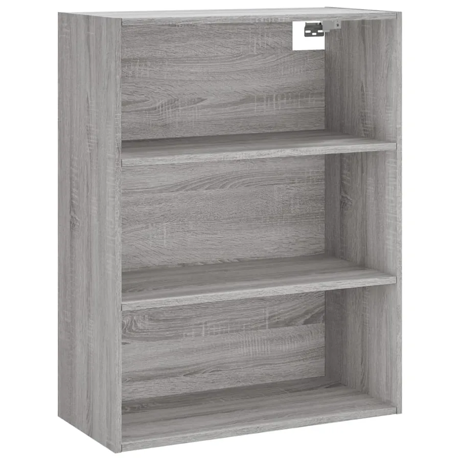 Buffet haut Sonoma gris 69,5x34x180 cm Bois d'ingénierie - 5