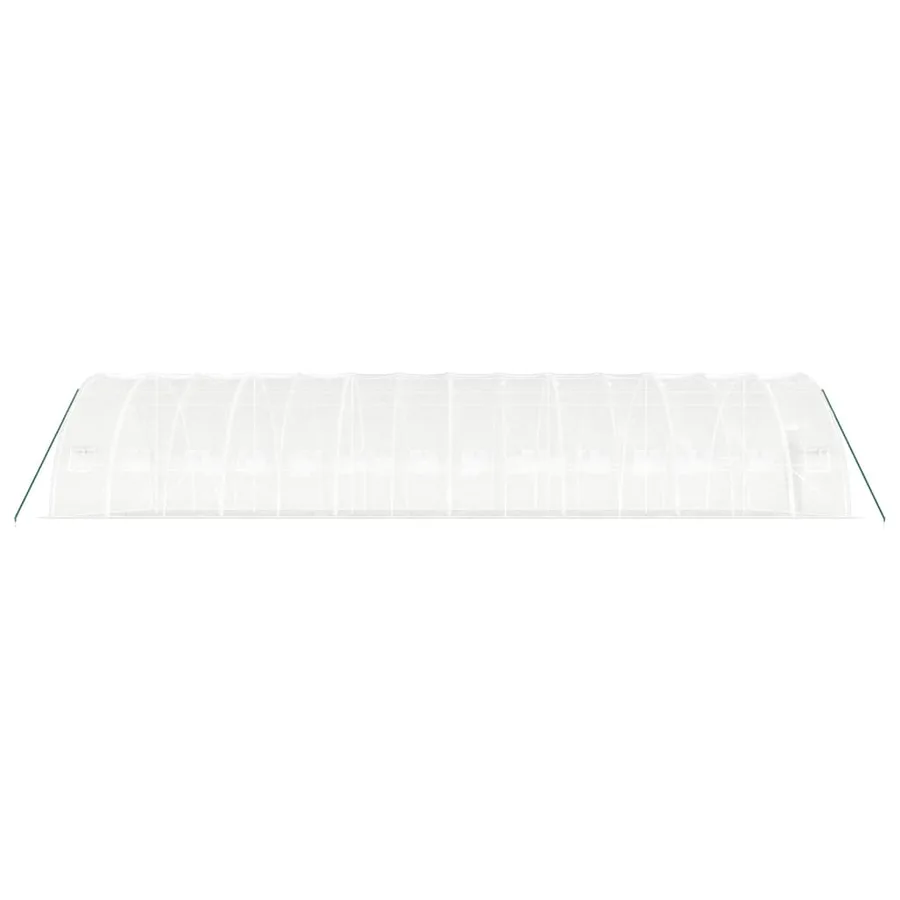 Serre avec cadre en acier blanc 84 m² 14x6x2,85 m - 5