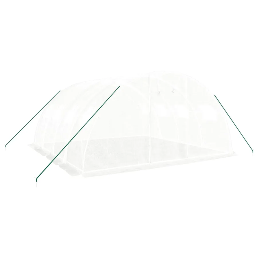 Serre avec cadre en acier Blanc 16 m² 4x4x2 m - 3