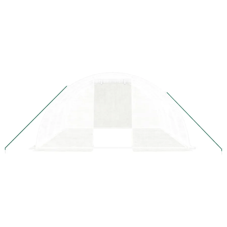 Serre avec cadre en acier Blanc 16 m² 4x4x2 m - 4