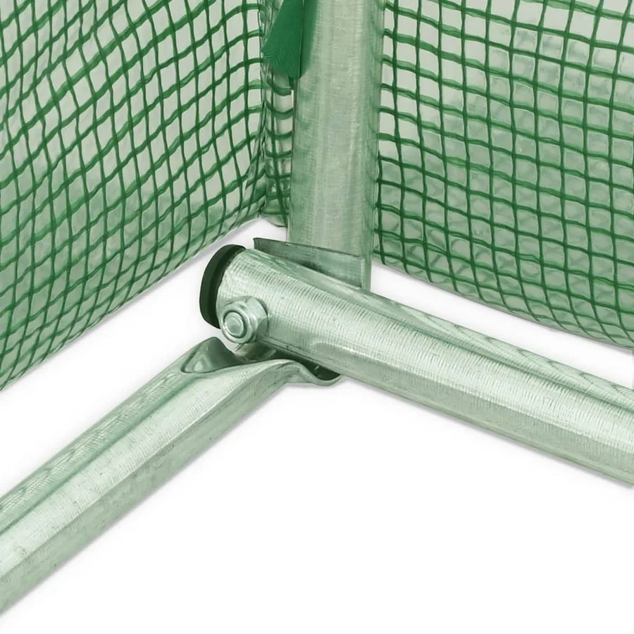 Serre avec cadre en acier vert 12 m² 4x3x2 m - 11