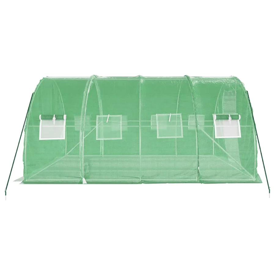 Serre avec cadre en acier vert 12 m² 4x3x2 m - 5