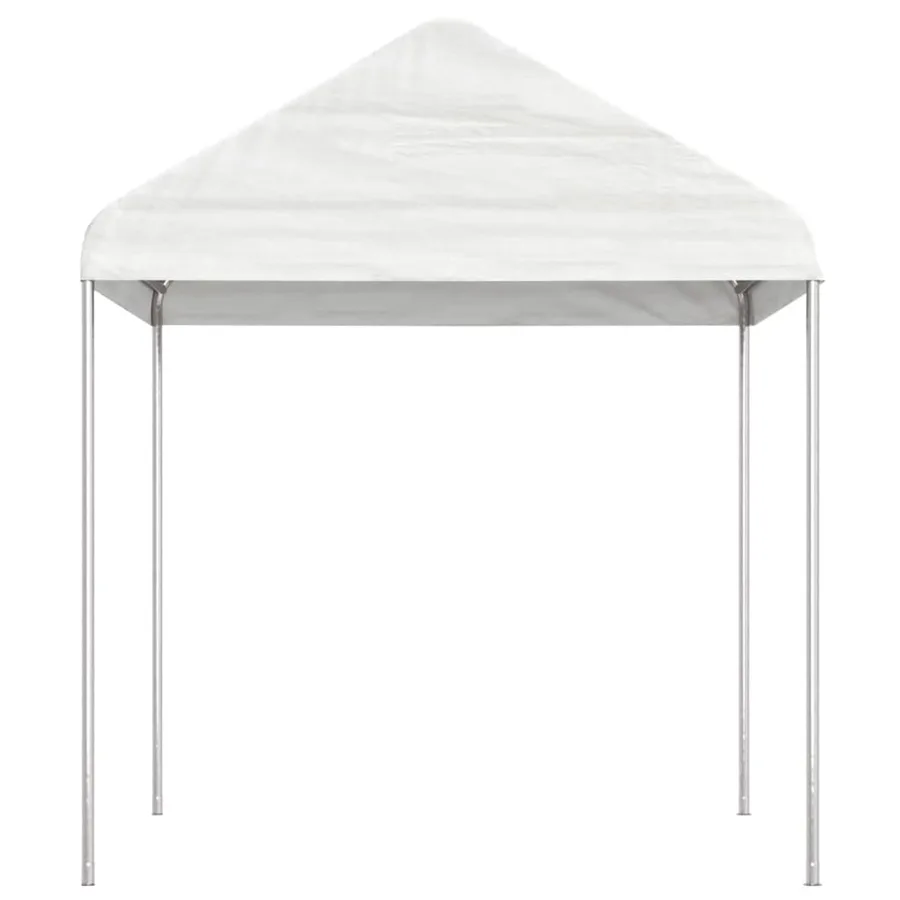 Belvédère avec toit blanc 20,07x2,28x2,69 m polyéthylène - 3
