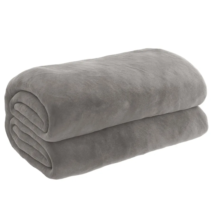 Couverture lestée avec housse Gris 135x200 cm 10 kg Tissu - 2