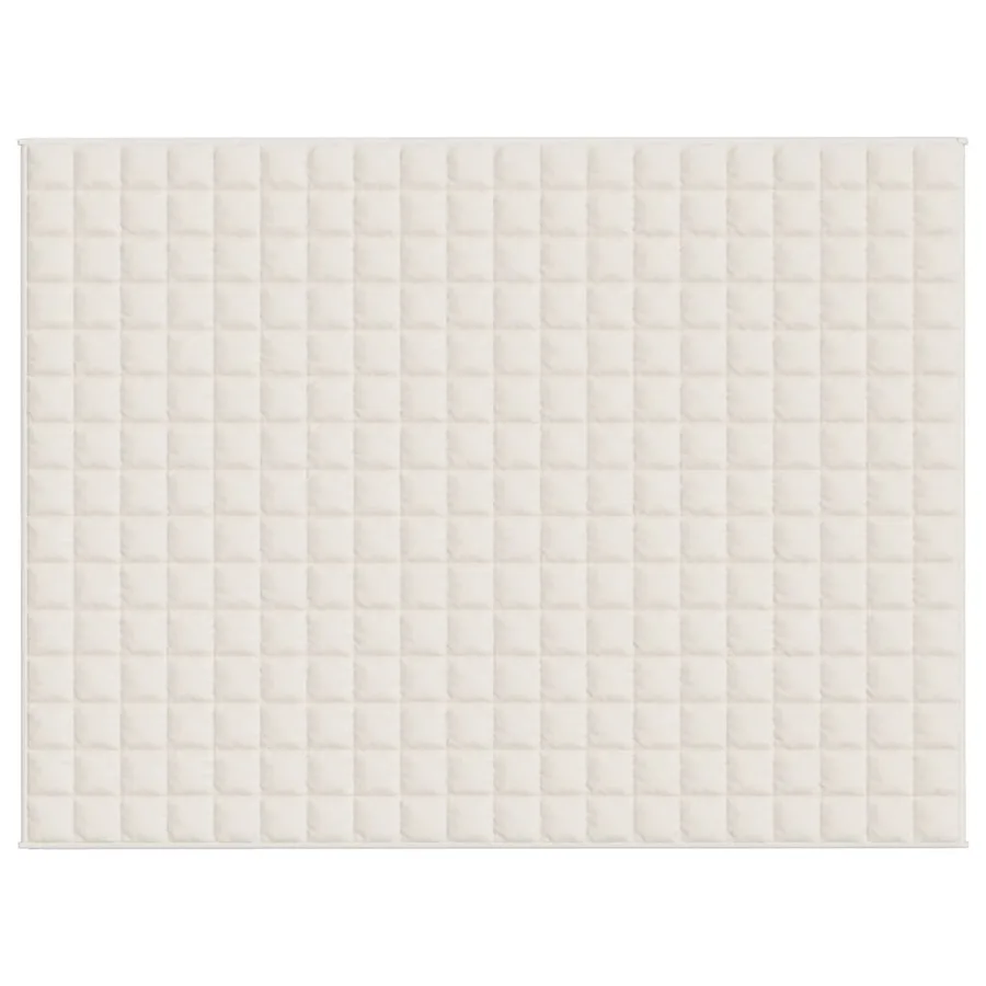 Couverture lestée Crème clair 152x203 cm 11 kg Tissu - 3