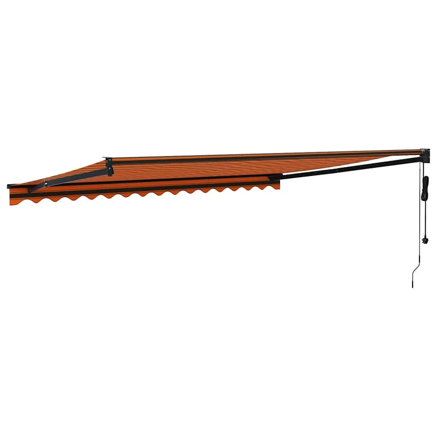 Auvent rétractable automatique orange et marron 4,5x3 m - 5