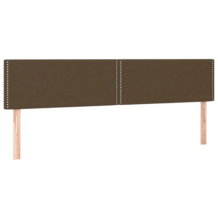 Sommier à lattes de lit matelas et LED Marron foncé 180x200cm - 7