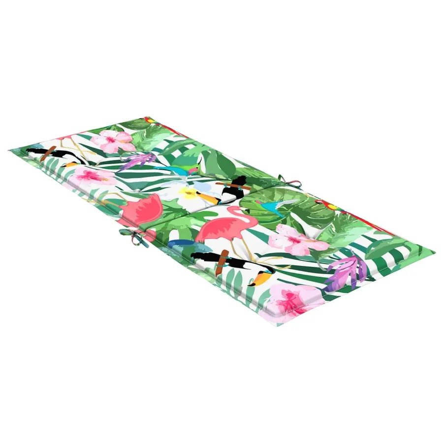 Coussins de chaise à dossier haut lot de 4 multicolore tissu - 6