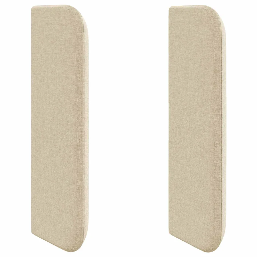 Oreille de tête de lit Crème 40,5 x 40,5 x 4 cm tissu - 2