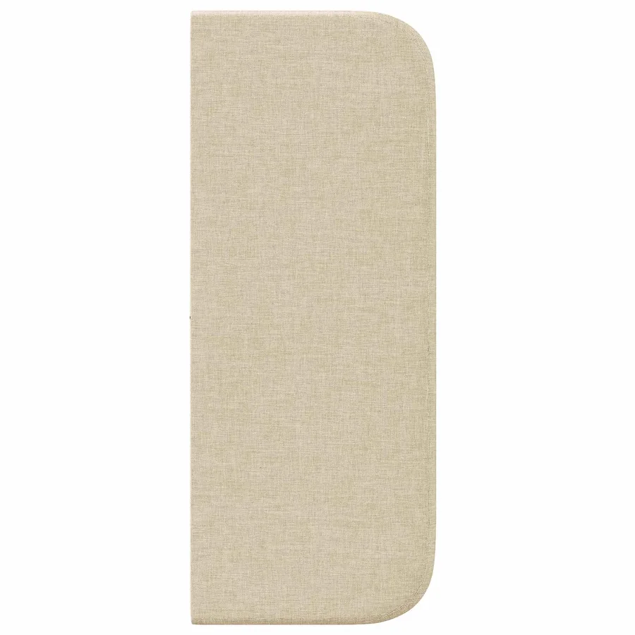 Oreille de tête de lit Crème 40,5 x 40,5 x 4 cm tissu - 7