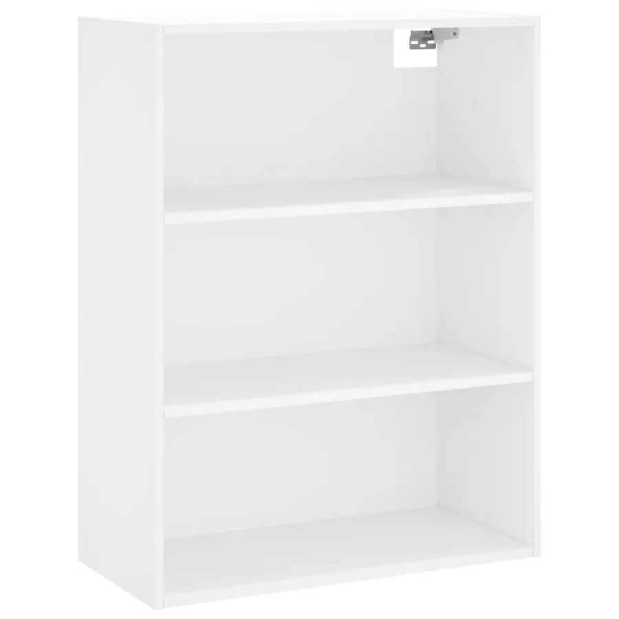 Buffet haut Blanc 69,5x34x180 cm Bois d'ingénierie - 4