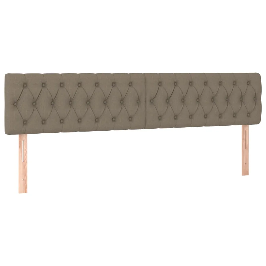 Tête de lit à LED Taupe 180x7x78/88 cm Tissu - 4