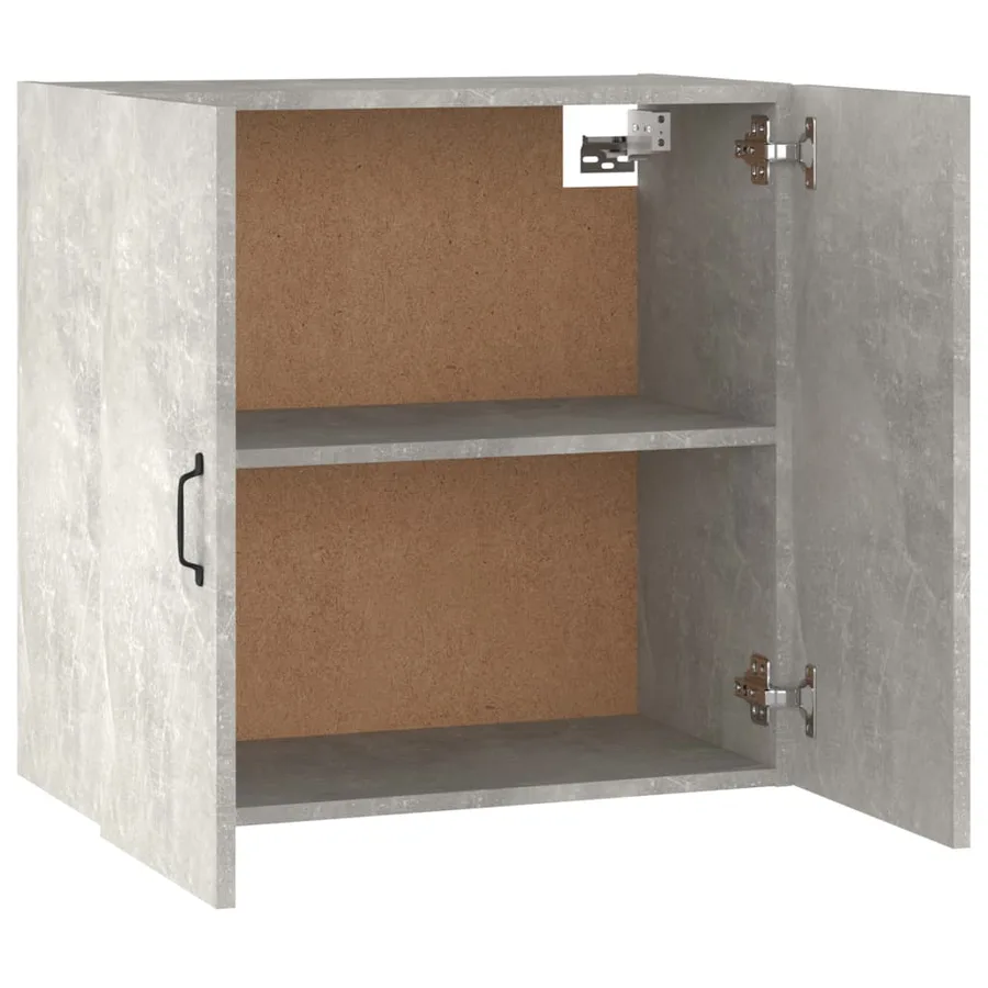 Armoire murale Gris béton 60x31x60 cm Bois d'ingénierie - 8