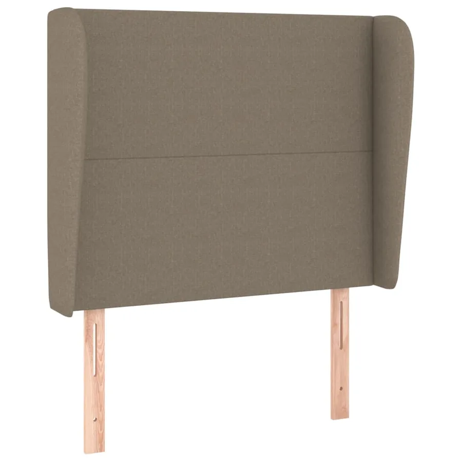 Tête de lit avec oreilles Taupe 93x23x118/128 cm Tissu - 2