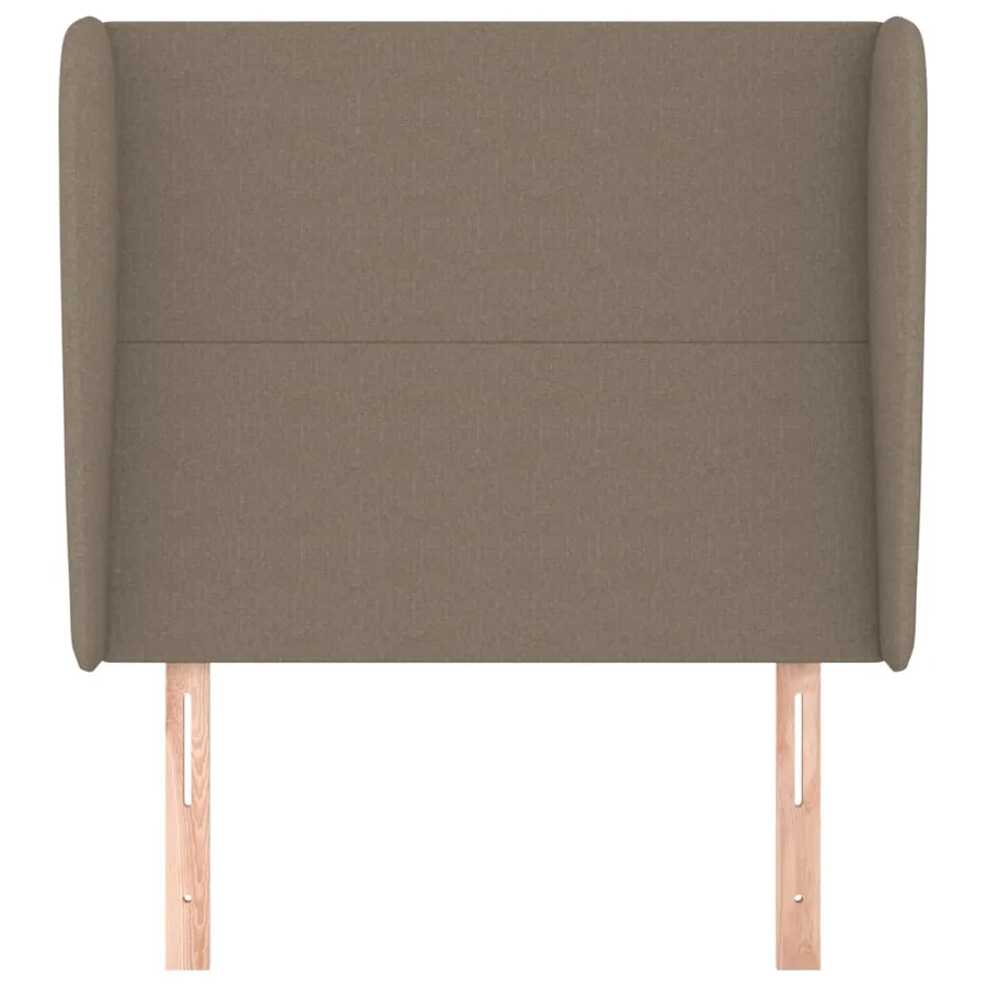 Tête de lit avec oreilles Taupe 93x23x118/128 cm Tissu - 3