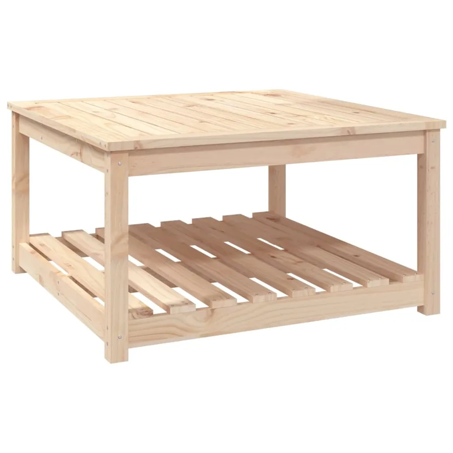 Table de jardin 82,5x82,5x45 cm bois massif de pin - 2
