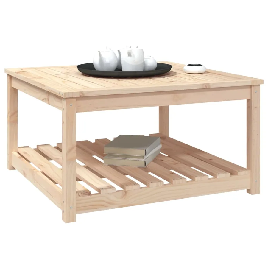 Table de jardin 82,5x82,5x45 cm bois massif de pin - 4