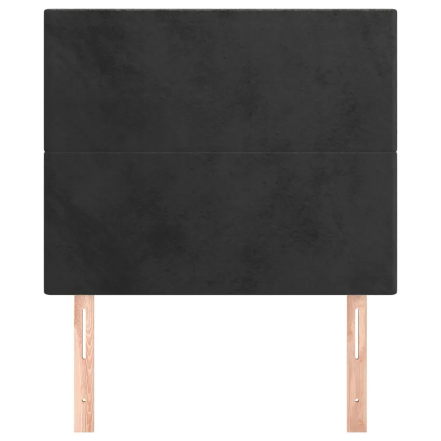 Tête de lit Noir 90x5x118/128 cm Velours - 3