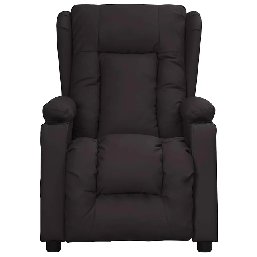 Fauteuil électrique de massage Noir Similicuir - 3