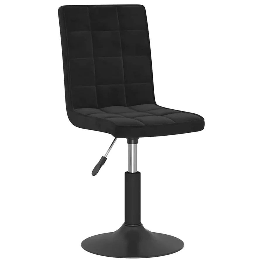 Chaises pivotantes à manger lot de 4 noir velours - 3
