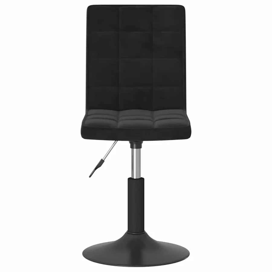 Chaises pivotantes à manger lot de 4 noir velours - 4