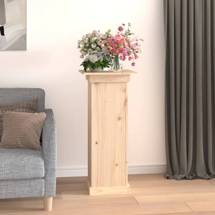Support à fleurs 40x40x90 cm Bois de pin solide - 3