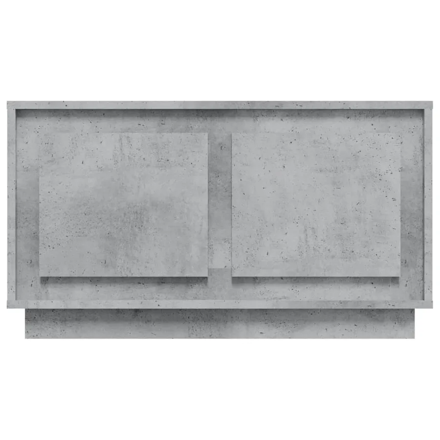 Meuble TV gris béton 80x35x45 cm bois d'ingénierie - 6