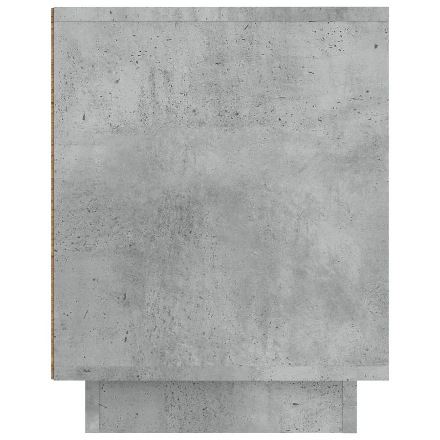 Meuble TV gris béton 80x35x45 cm bois d'ingénierie - 8