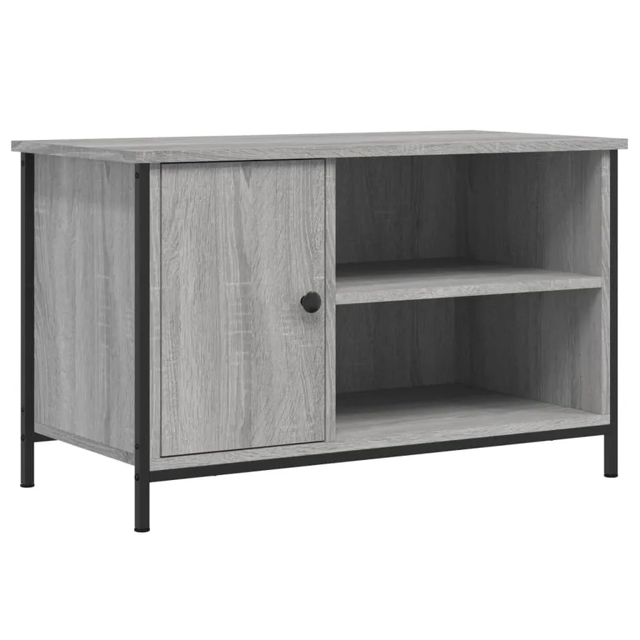 Meuble TV Sonoma gris 80x40x50 cm Bois d'ingénierie - 2