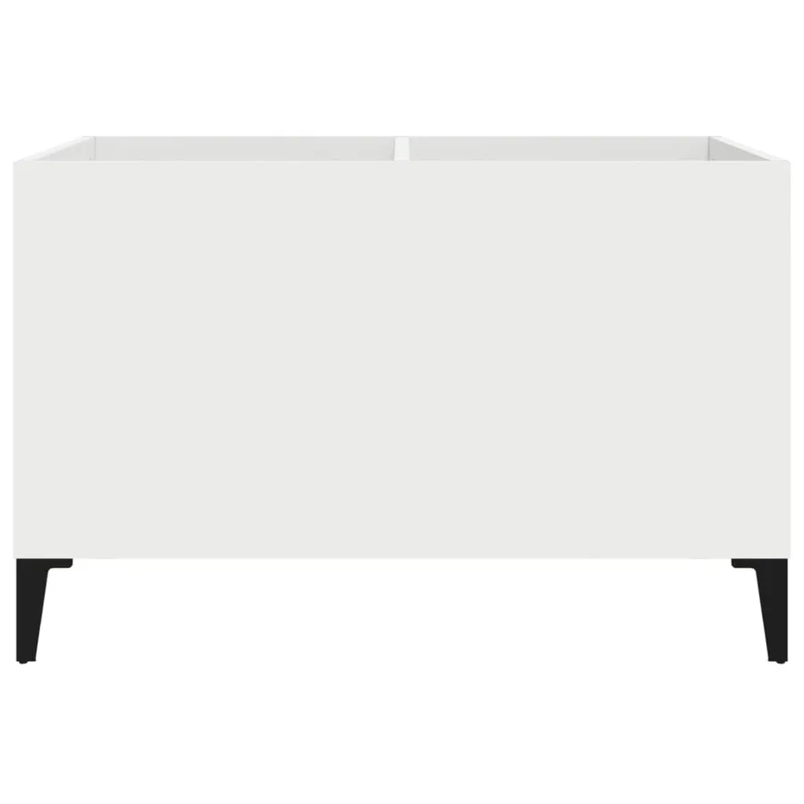 Armoire à disques blanc 74,5x38x48 cm bois d'ingénierie - 5