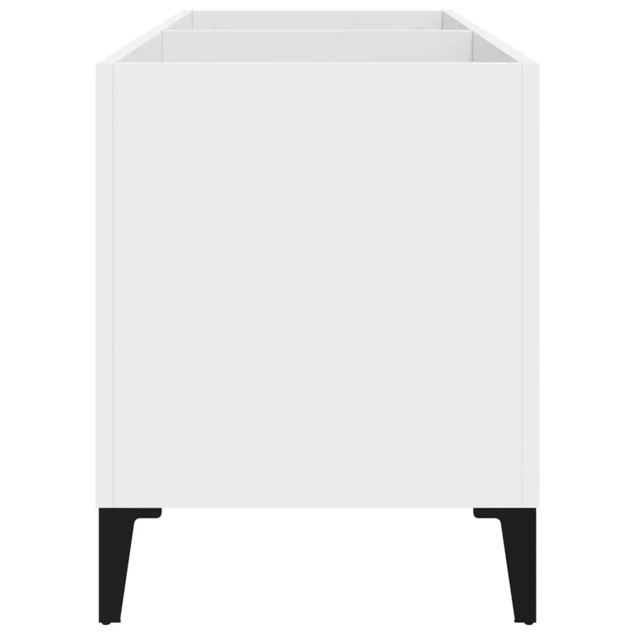 Armoire à disques blanc 74,5x38x48 cm bois d'ingénierie - 6