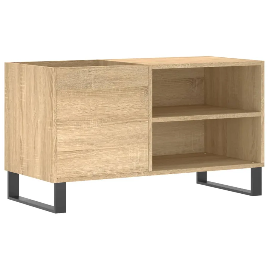 Armoire à disques chêne sonoma 85x38x48 cm bois d'ingénierie - 2