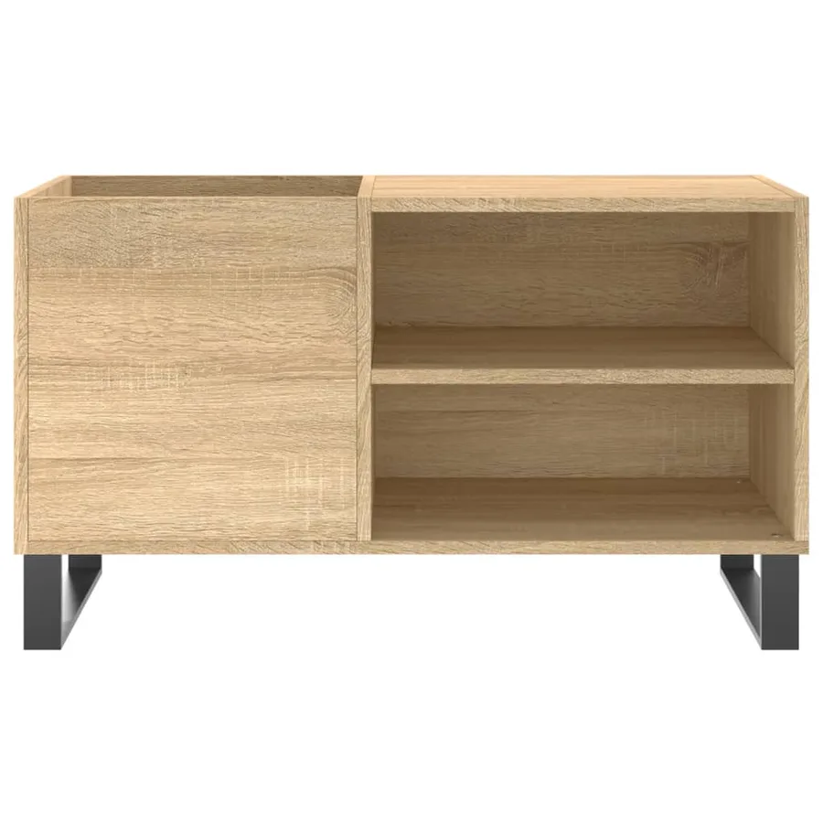 Armoire à disques chêne sonoma 85x38x48 cm bois d'ingénierie - 4