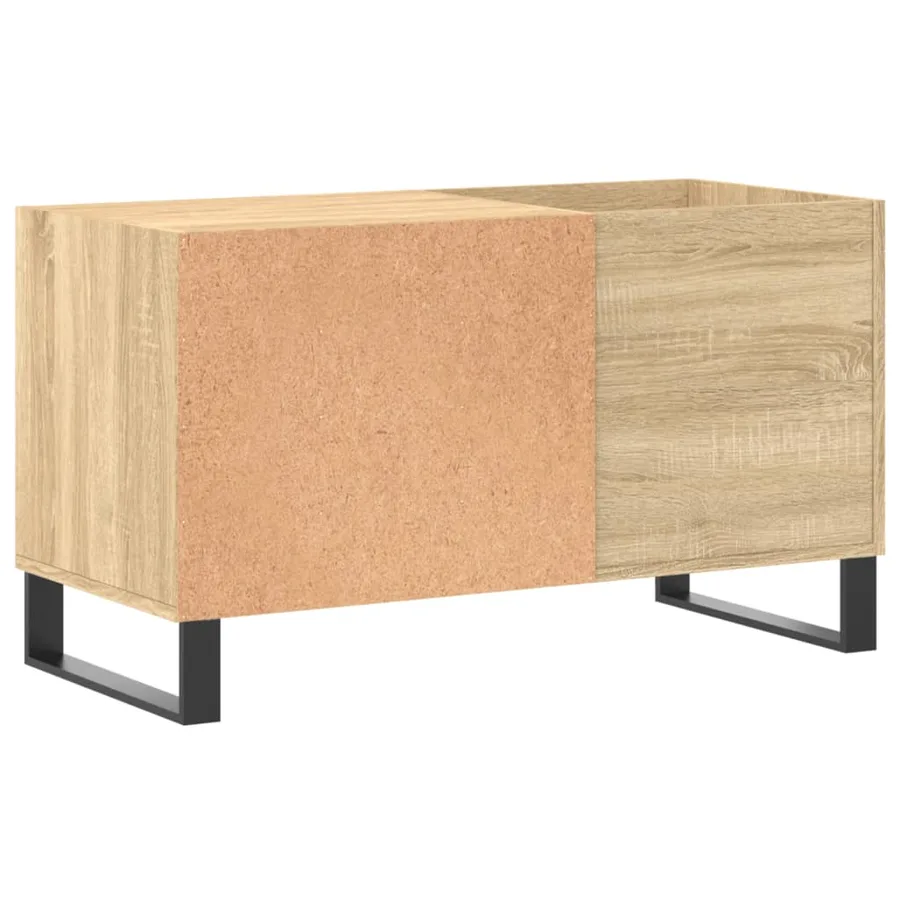 Armoire à disques chêne sonoma 85x38x48 cm bois d'ingénierie - 6