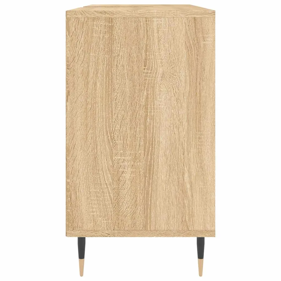 Armoire salle de bain chêne sonoma 80x33x60cm bois d'ingénierie - 7