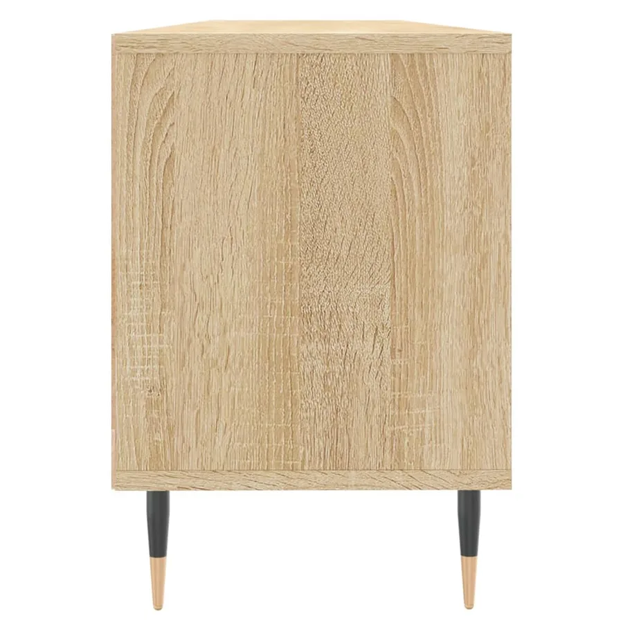 Meuble TV chêne sonoma 150x30x44,5 cm bois d'ingénierie - 7