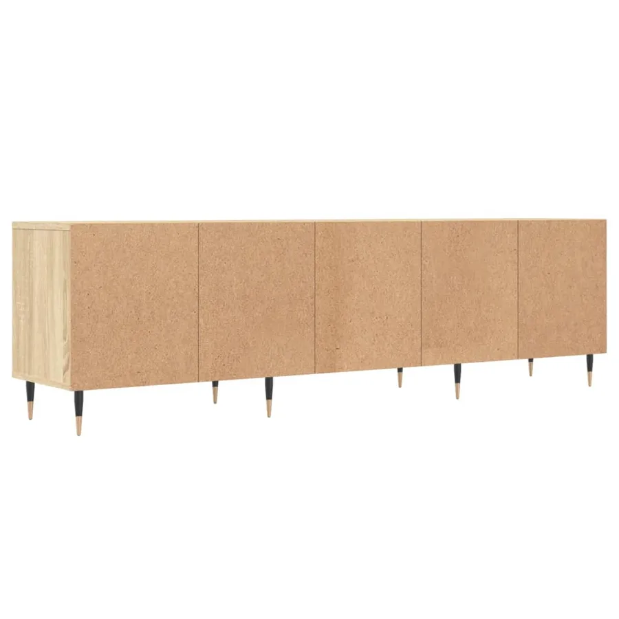Meuble TV chêne sonoma 150x30x44,5 cm bois d'ingénierie - 8