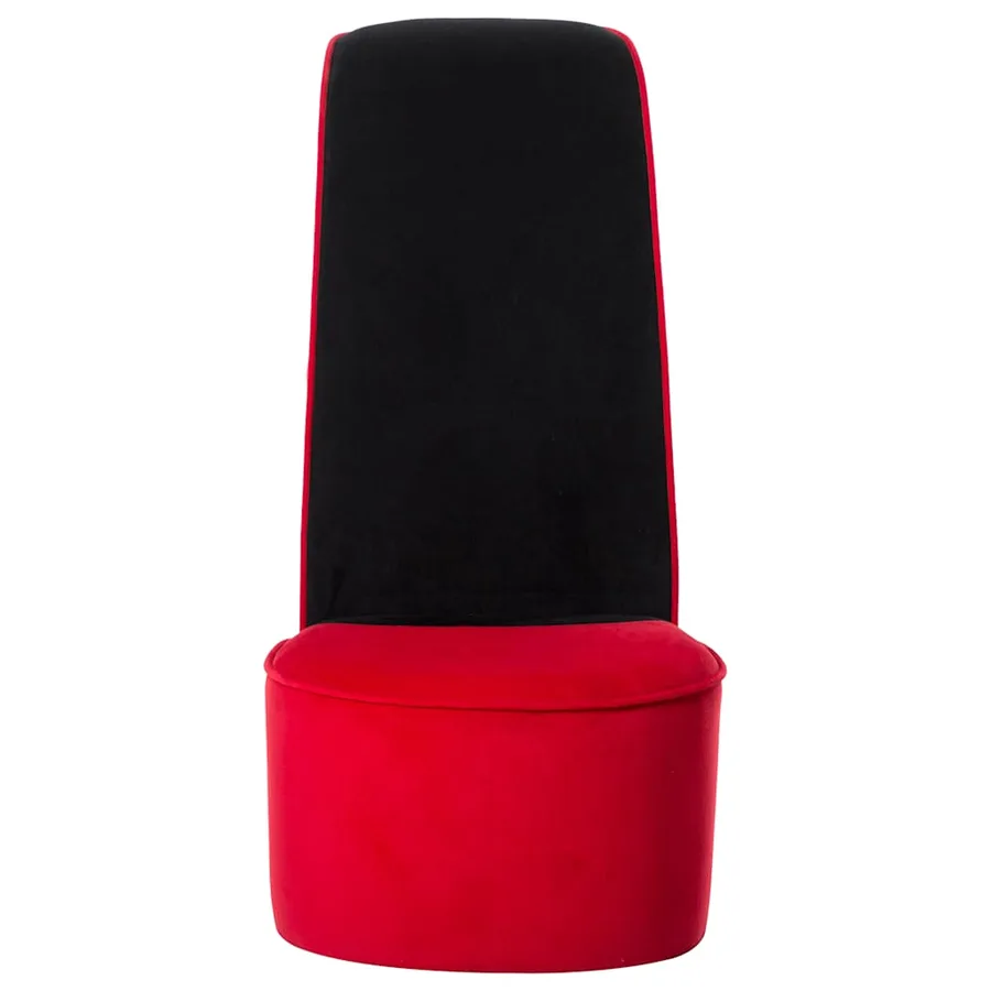 Chaise en forme de talon haut rouge velours - 3